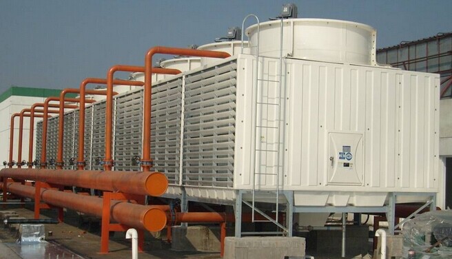 方形冷卻塔施工現場（chǎng）圖片